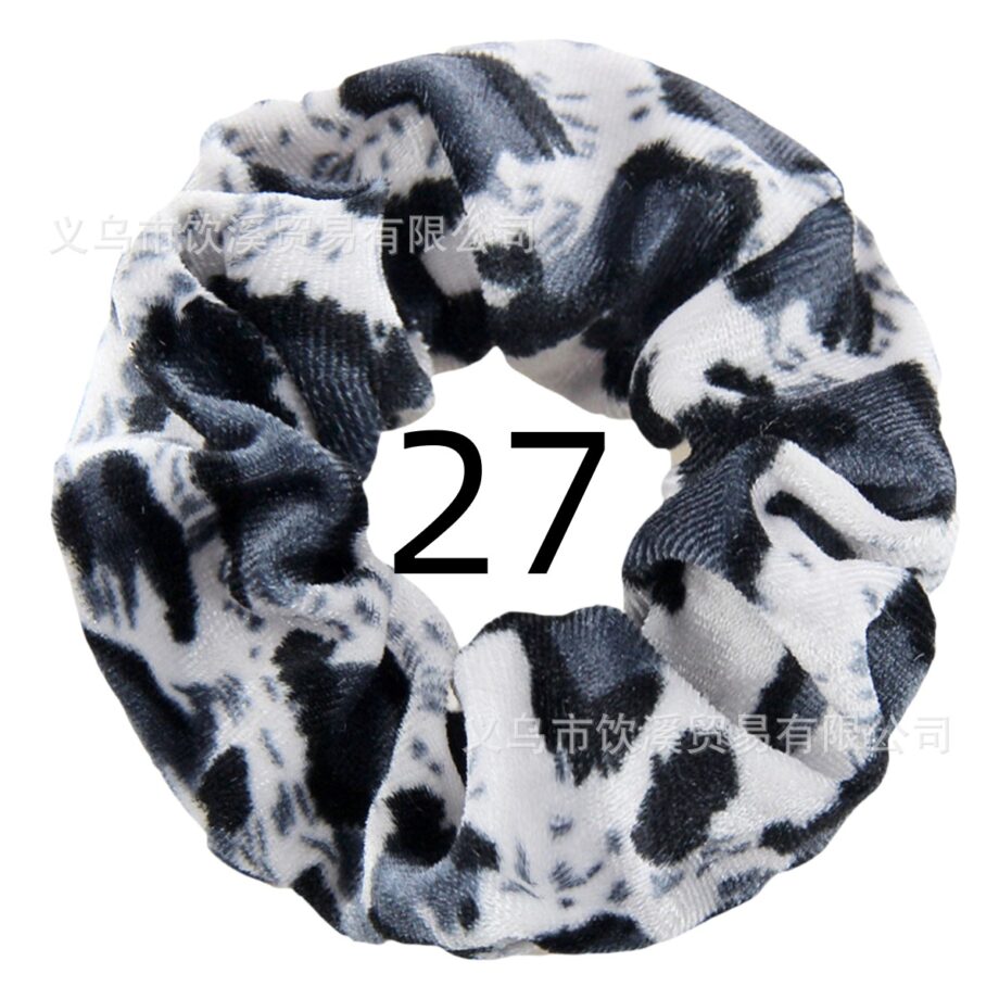 Wild Style Leopard Print Scrunchy
