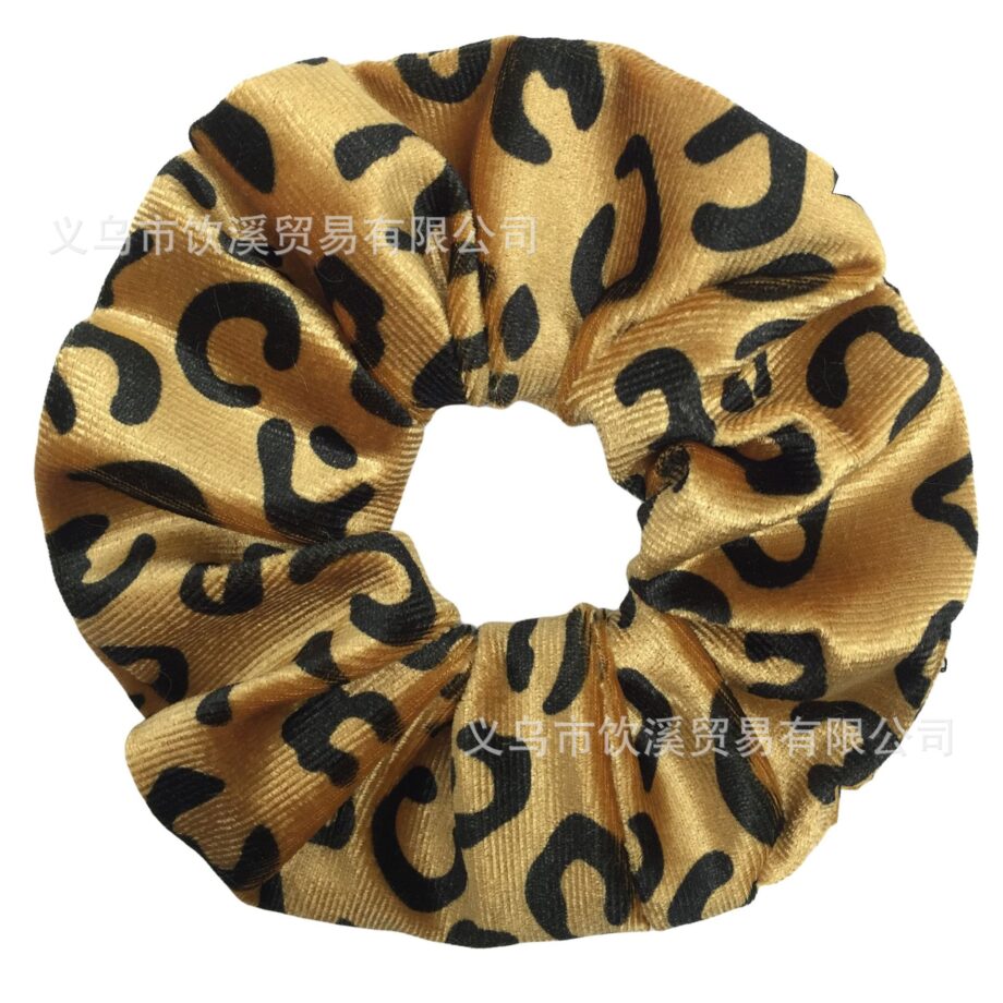 Wild Style Leopard Print Scrunchy